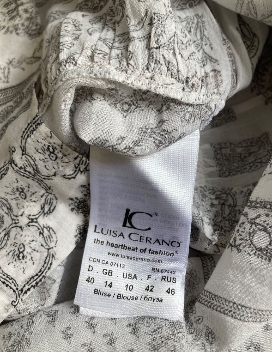 Luisa Cerano Camicette: Luisa Cerano Bluse Gr.40 – Usato da Unterägeri venduto da Jutka_04 3