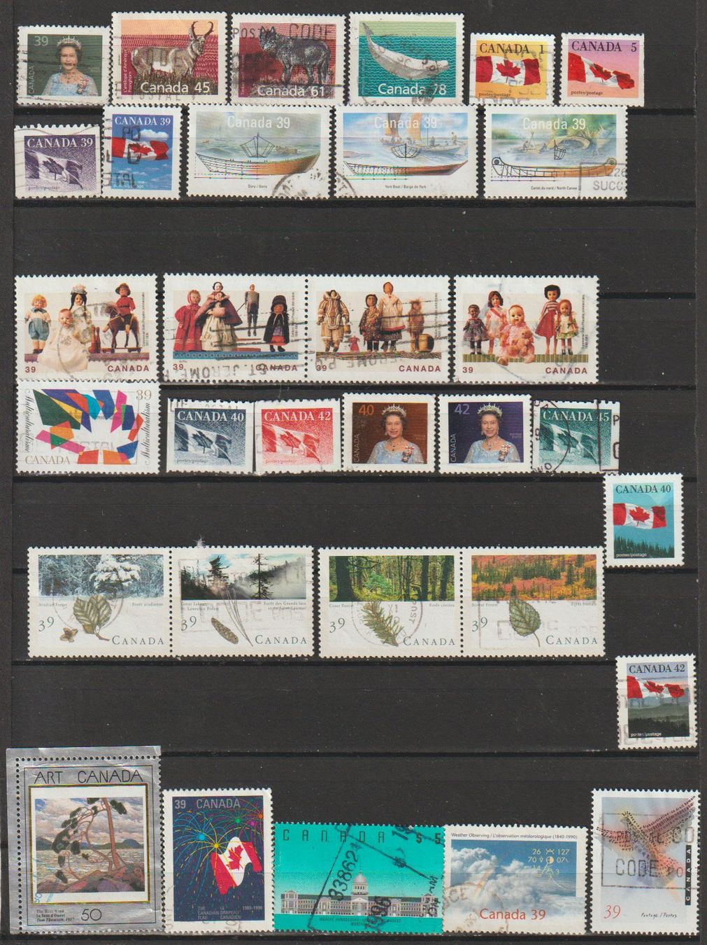 Tous les timbres: Canada lot varié – D'occasion à Crans-Montana par kira56 1