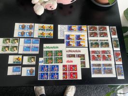 Liechtenstein 1982 - 1983 / Serie + Viererblock ET Gest.