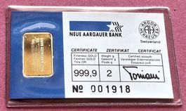 NEUE AARGAUER BANK - 2 GRAMM - N° 1918
