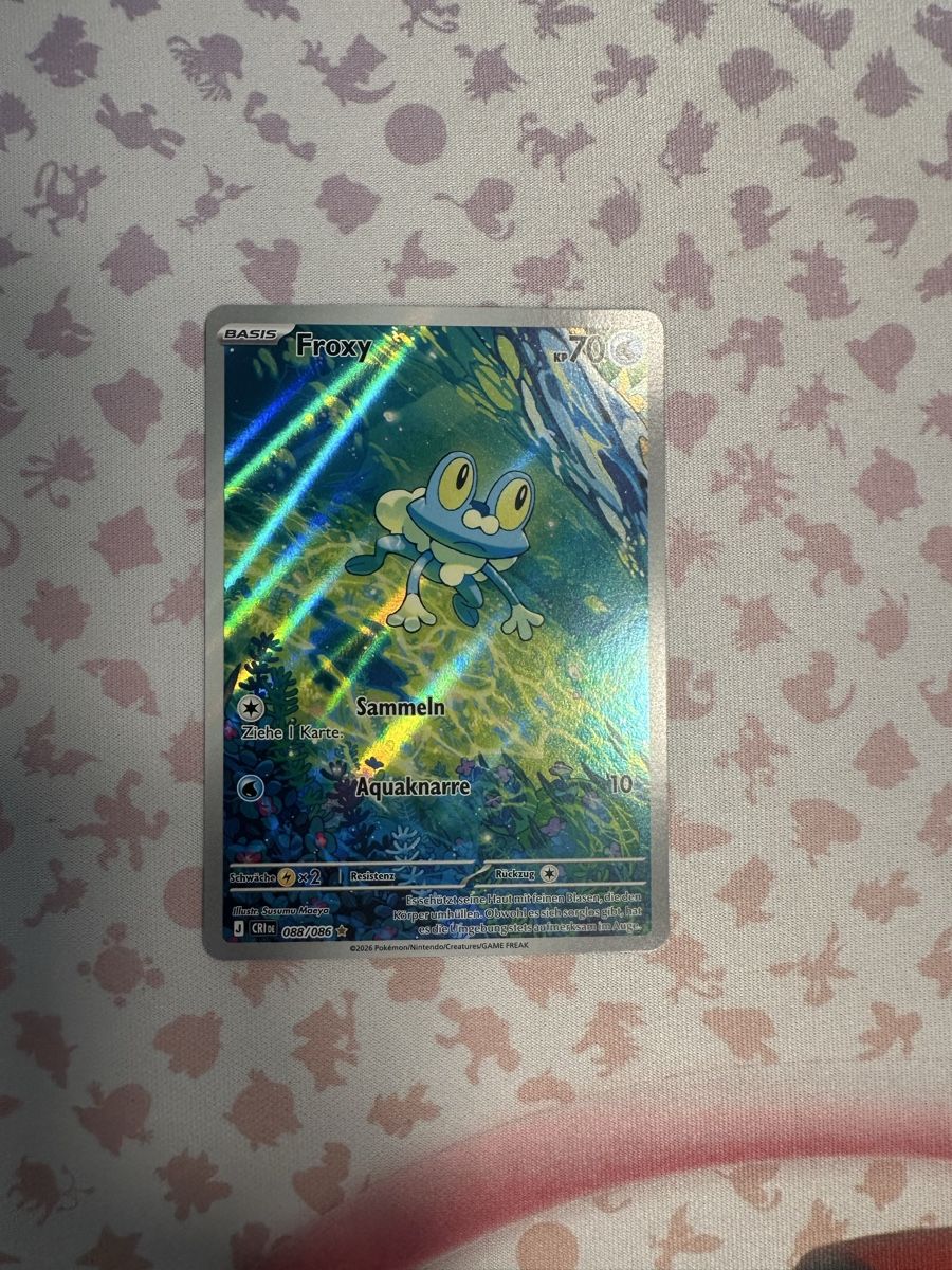 Pokémon Cartes à collectionner: Froxy CRI 088 DE ab 1.-- – D'occasion à Recherswil par Nitschy