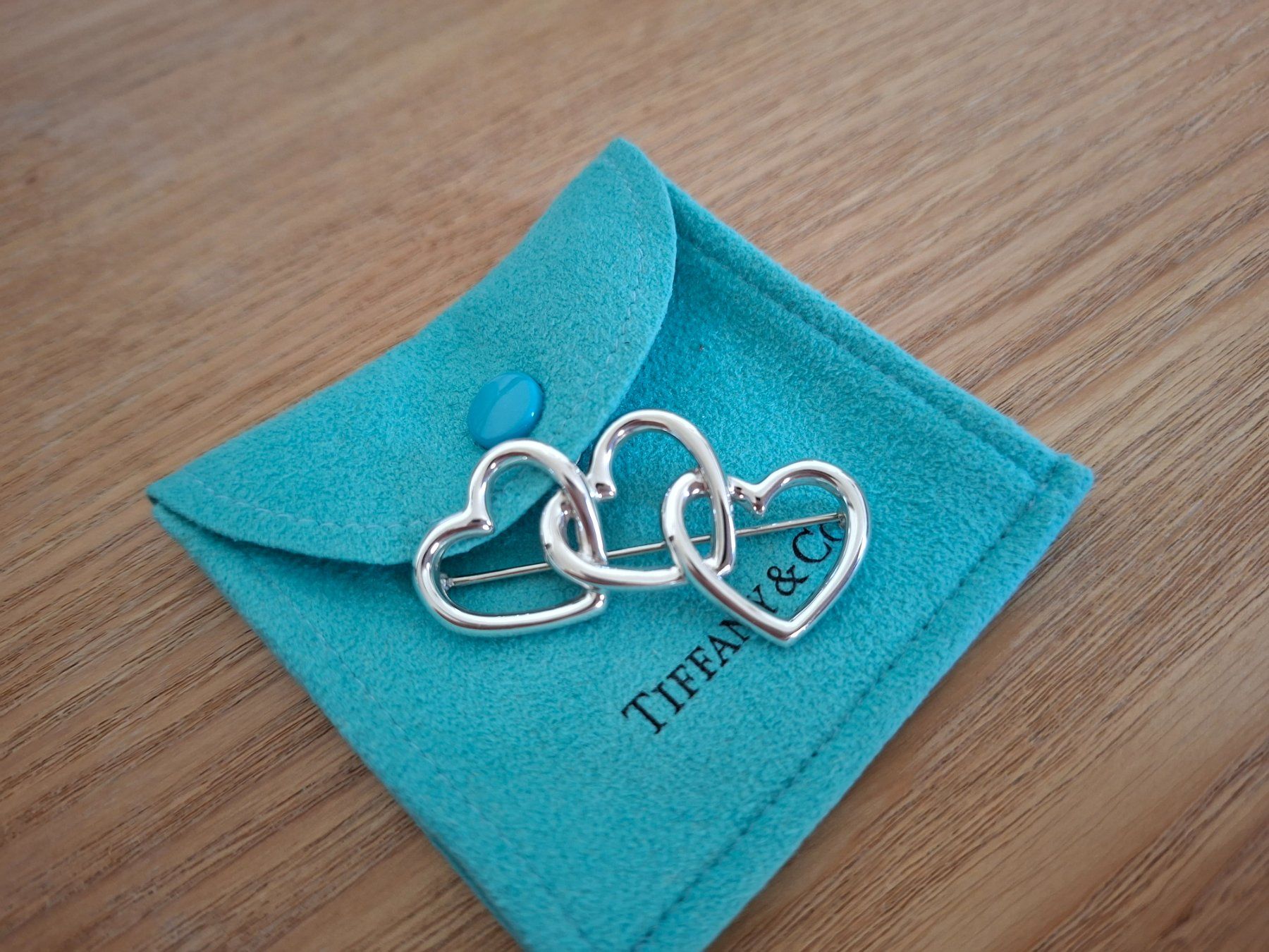 Tiffany & Co. Spille & Fermagli: TIFFANY&CO,Triple Heart Brosche/Brooch!! – Usato da Goldach venduto da mamakotzi