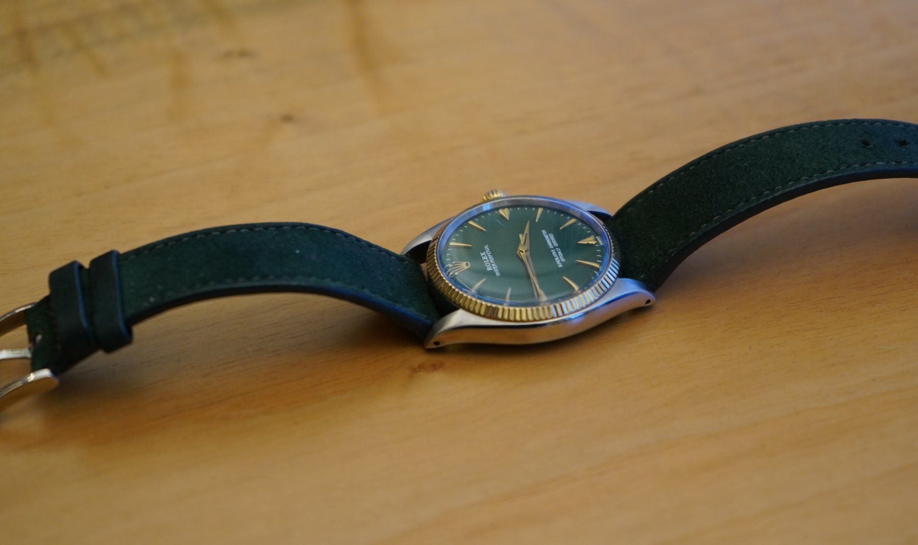 Rolex Uhren: Rolex - Oyster Perpetual - Green Dial -  Men - 1960 – Gebraucht aus Zürich von MatthiasBruetsch 3