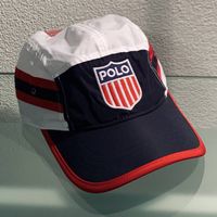 Vintage Cap, Ralph Lauren, Flag shield K Swiss 5 panel
