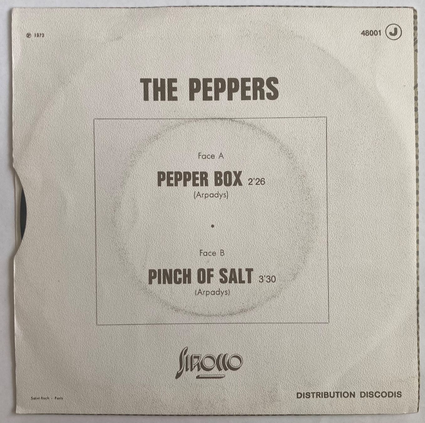Dischi in vinile: THE PEPPERS - PEPPER BOX – Usato da Poliez-Pittet venduto da Newtown-Records 1