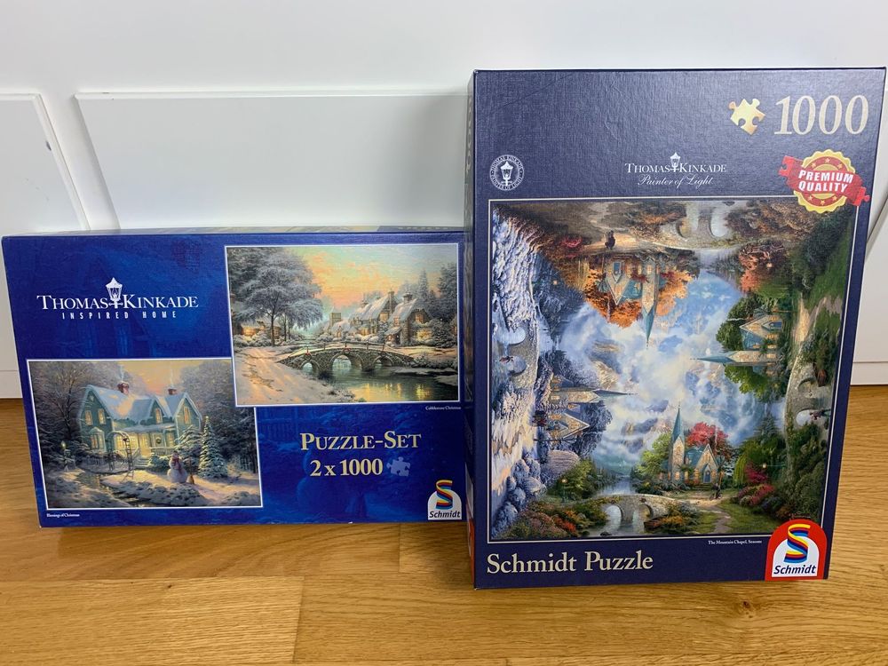 3 Thomas Kinkade Puzzles | Kaufen auf Ricardo