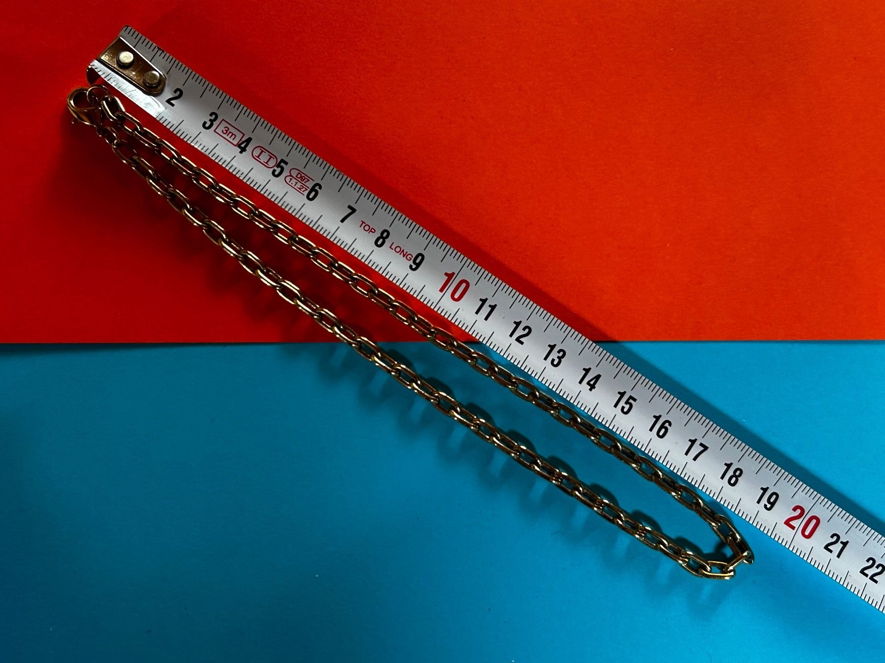 Catenine: Goldfarbene Kette, Gliederkette  38cm – Usato da Dittingen venduto da Bijoubelle 8