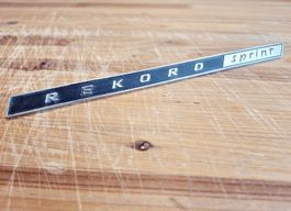 Opel Rekord Sprint Oldtimer Emblem