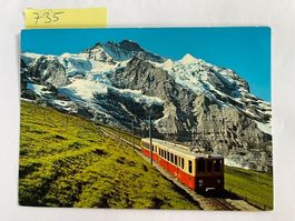 alte Ansichtskarte Kleine Scheidegg Jungfraubahn, 1987