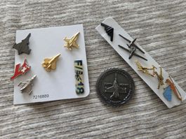 11 Anstecknadel / Pins Aviatik - Aviation - Flugzeug Munze