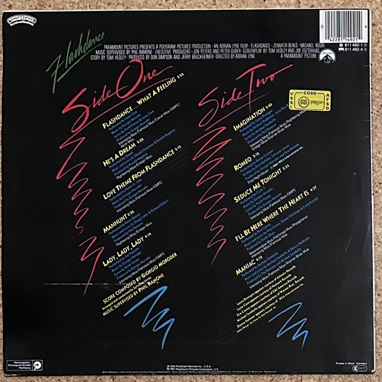 Dischi in vinile: LP - Flashdance (Original Soundtrack) – Usato da Breganzona venduto da Onairda75 1