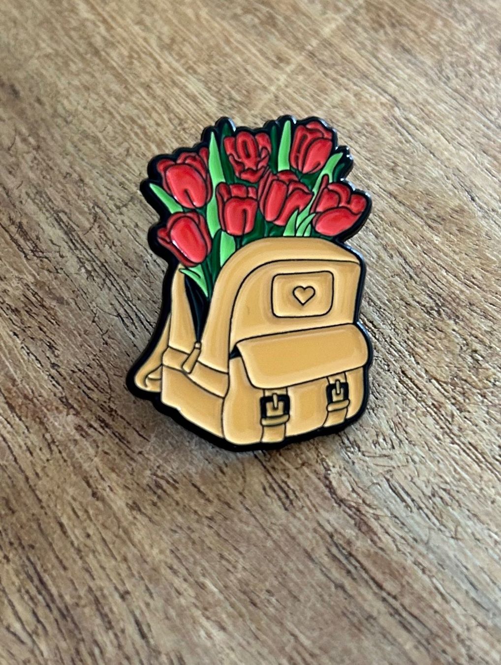 Placchette & Badge: Pin Rucksack Blumen / Rosen – Nuovo e nell'imballaggio originale da Geneve venduto da vane267