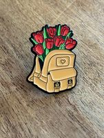 Pin Rucksack Blumen / Rosen