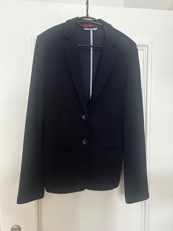 S.Oliver Stoff-Blazer: Gr. L, dunkelblau (neuwertig)