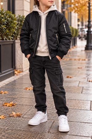 BLOUSON BOMBER NOIR H&M