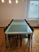 Glastisch ausziehbar (Ohne Stühle)