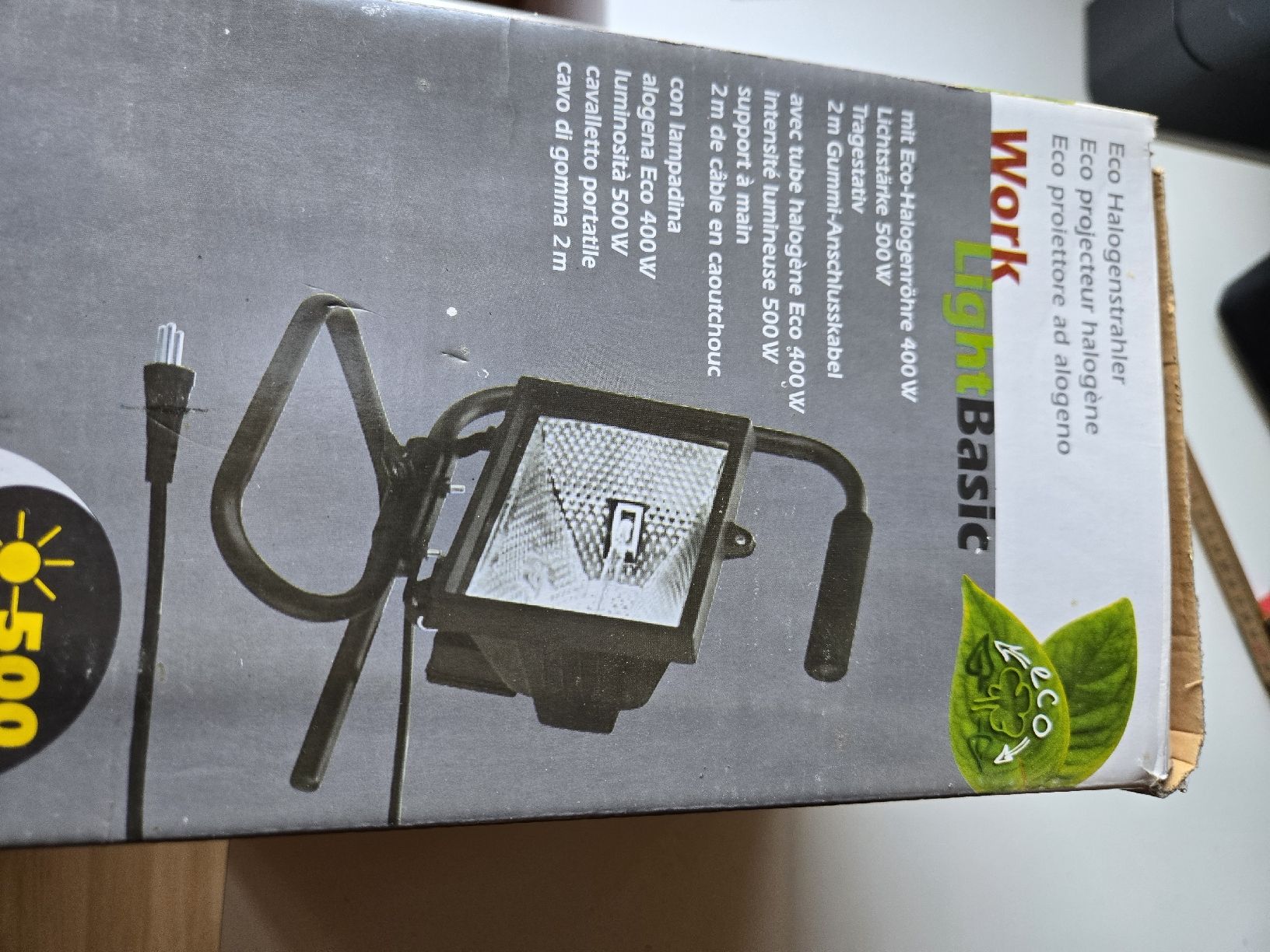 Lampes: Steffen Eco Halogenstrahler Work Light Basic 400W – D'occasion à Grünenmatt par Brauni2 4