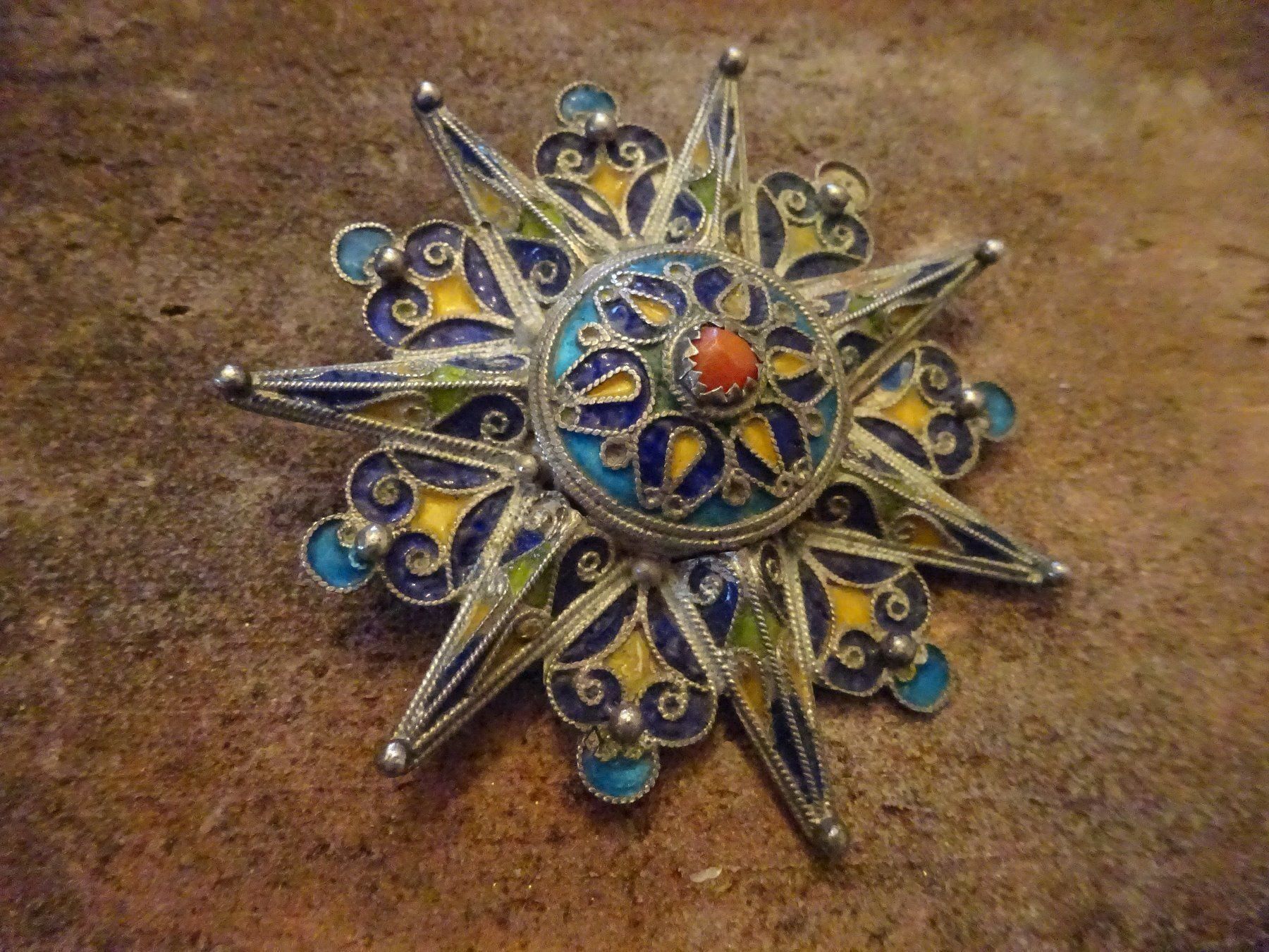 Broches & Aiguilles: Brosche Stern Cloisonné – D'occasion à Esslingen par FetteSchnecke 1