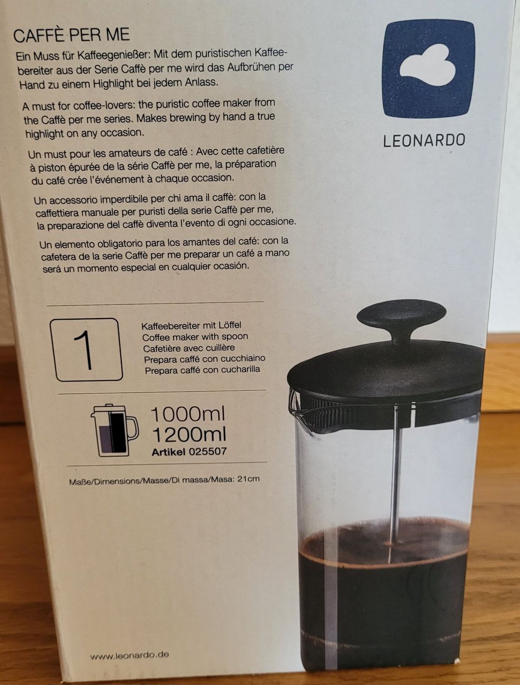 Machines à café & Machines à expresso: Leonardo Kaffeezubereiter – Neuf (Voir description) à Wetzikon ZH par Zirben5 1