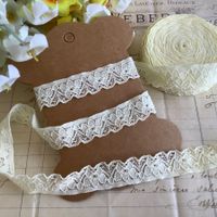 Spitzenband elastisch Dentelle 4M gelb jaune stretch