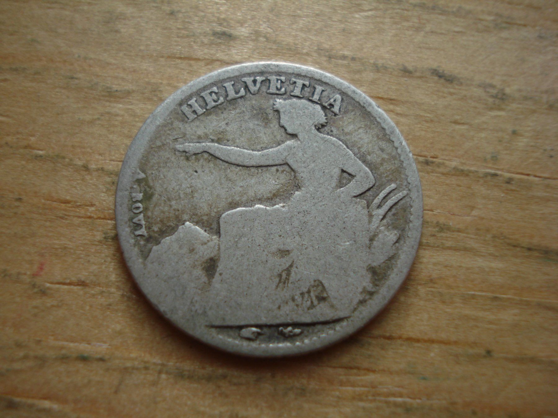 Alle Münzen: (H6) 1/2 Franken 1851 – Gebraucht aus Erlach von Net-Coins