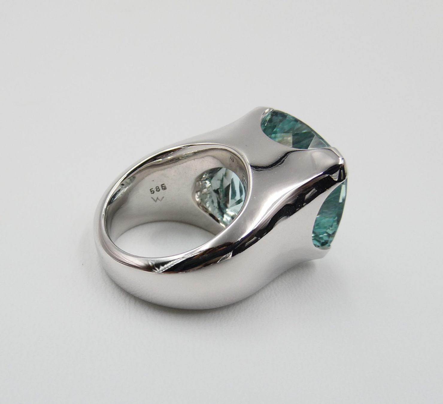 Anelli: AQUAMARIN RING IN 585 WEISSGOLD – Usato da Luzern venduto da EdiGem 9