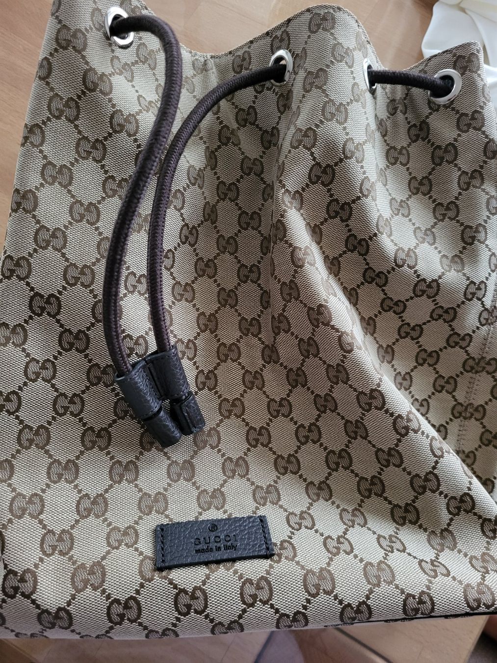 Gucci Borse: Gucci Rucksack Canvas braun Leder – Usato da Arbon venduto da nor_gh9k 1