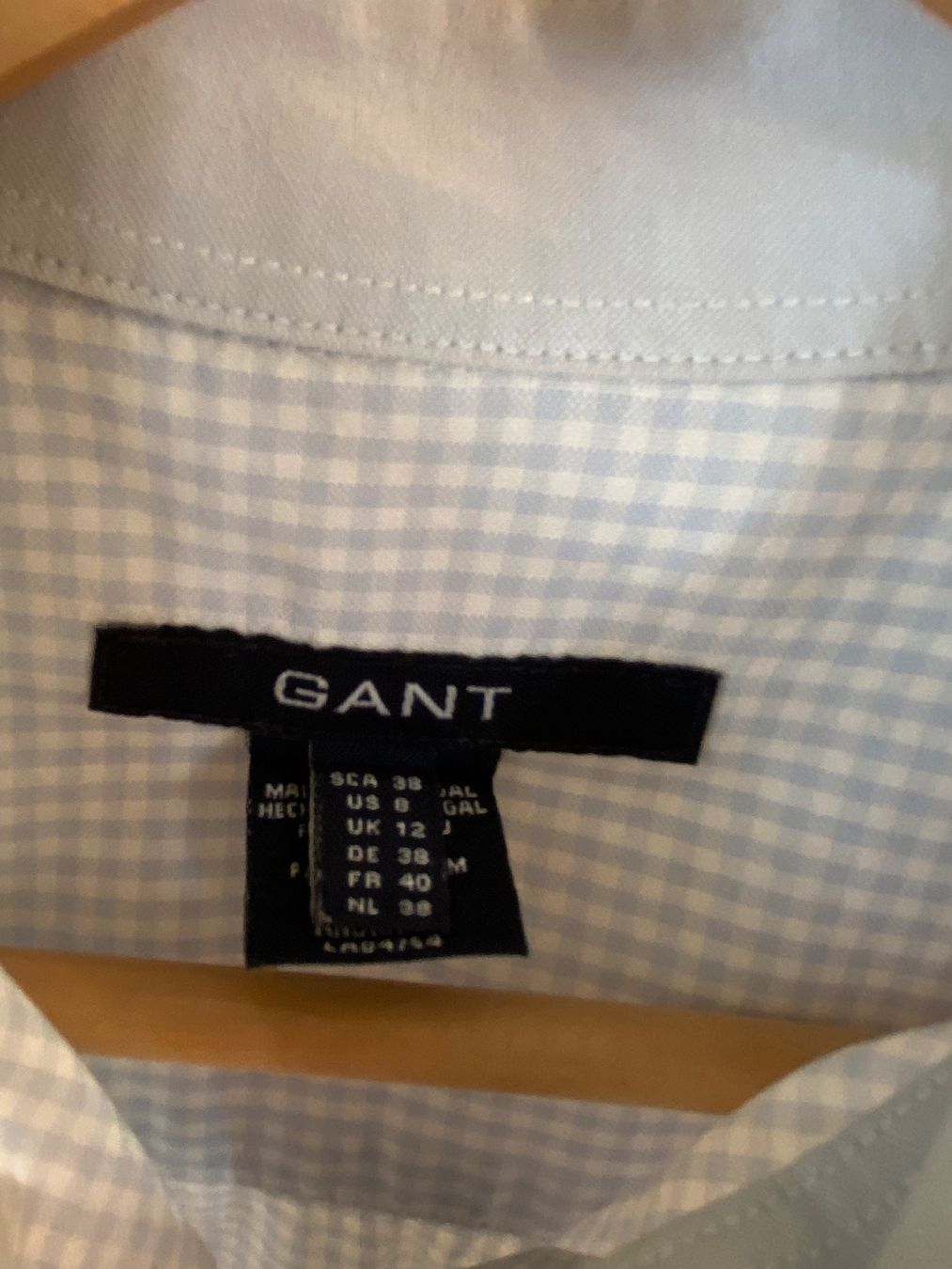 Gant Camicette: GANT Hemd, hellblau/weiss kariert – Nuovo (secondo la descrizione) da Oberrieden venduto da mar_8vmz 6