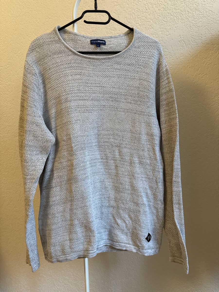 Maglioni & Felpe: Pull col rond gris clair chiné Vögele, t.L/40 – Usato da Tavannes venduto da Thriftshop