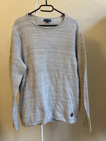 Pull col rond gris clair chiné Vögele, t.L/40