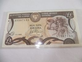 Billet de Chypre 1 Livre 1.3.1994