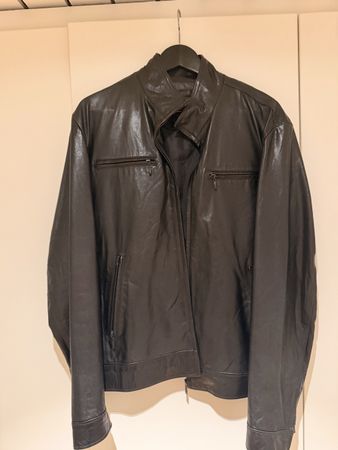 WE Herren Lederjacke schwarz Grösse M wenig getragen