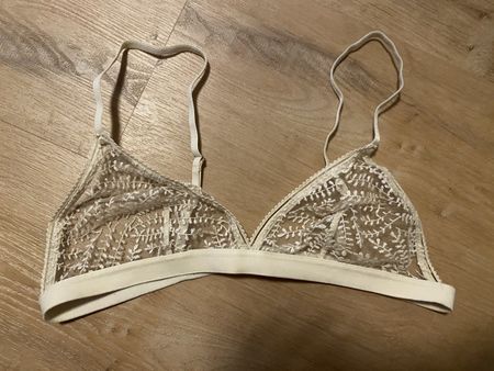Bustier Spitze beige S