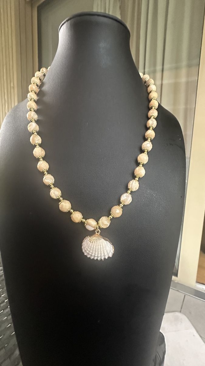 Catenine: Halskette mit Perlmutt Muscheln Perlen – Nuovo e nell'imballaggio originale da Kriens venduto da Hortensie6