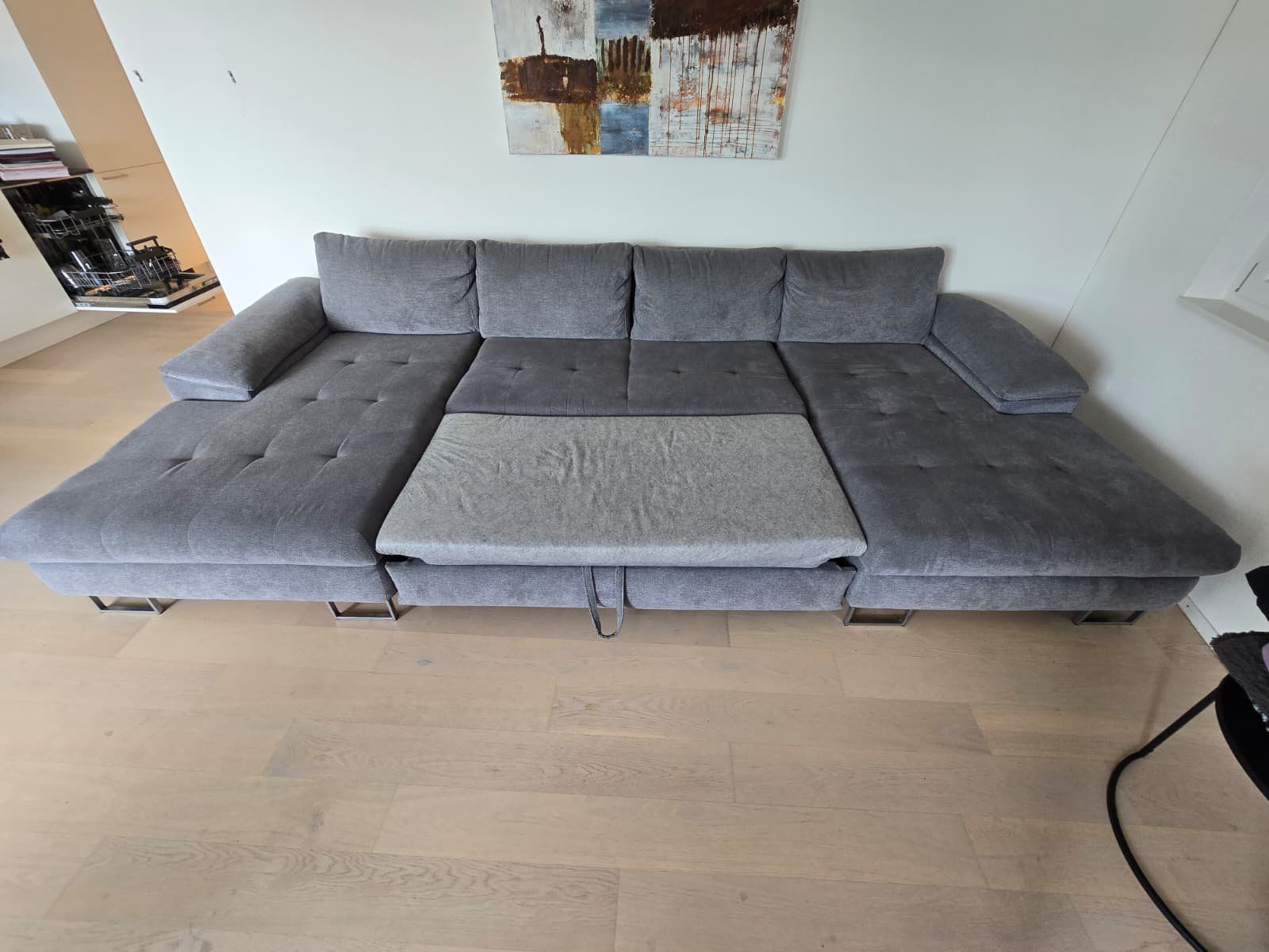 Sofas: Grosses Ecksofa mit Bettfunktion und Bettkasten, 3.40m – D'occasion à Uzwil par Dkcryp 2