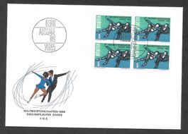 FDC Nr. 438 Viererblock ET Bern 14.9.1965 schön illustriert