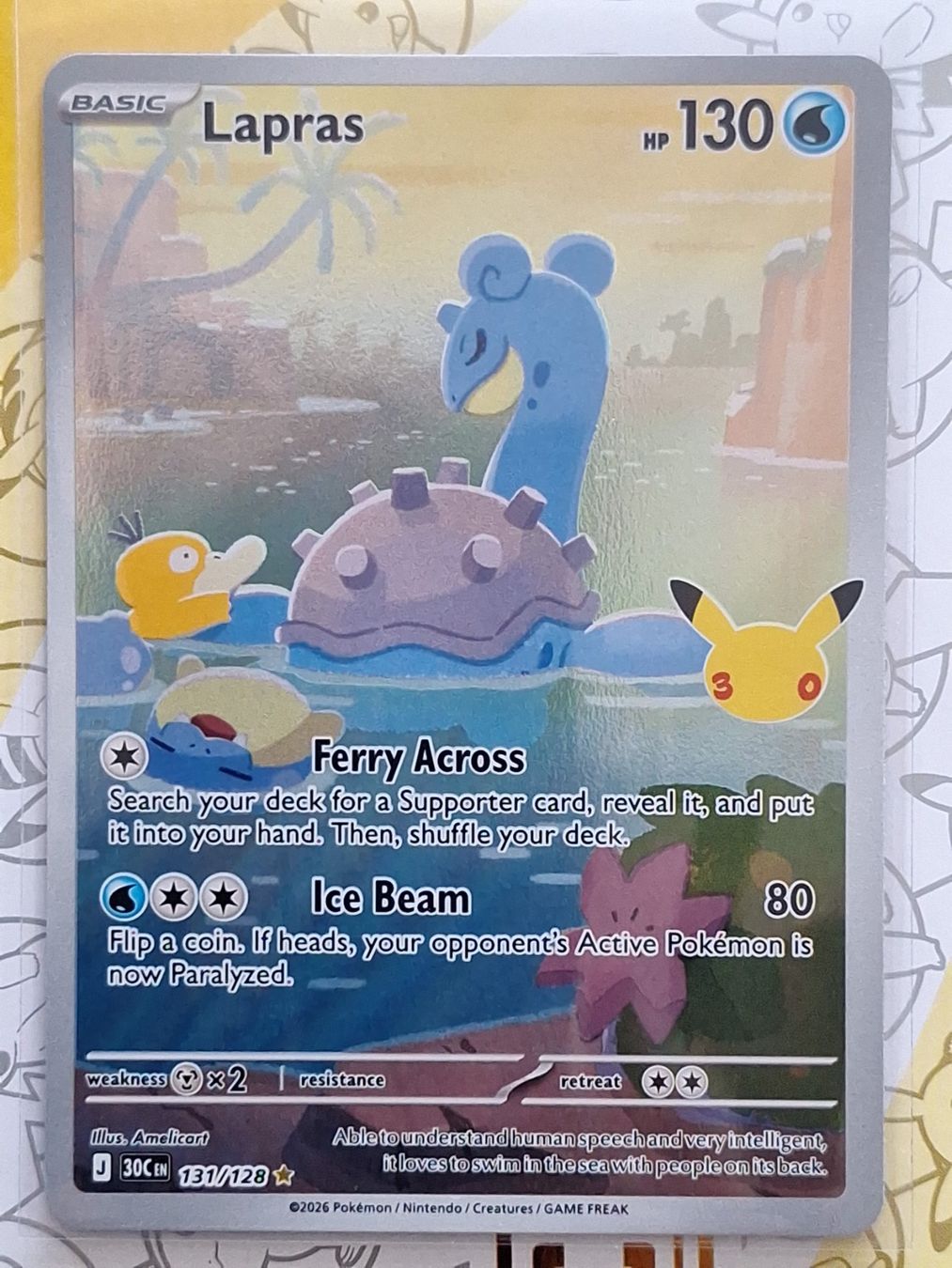 Pokémon Carte collezionabili: Lapras - IR - 30th Celebration - Pokémon – Usato da Altstätten SG venduto da GGsGameshop
