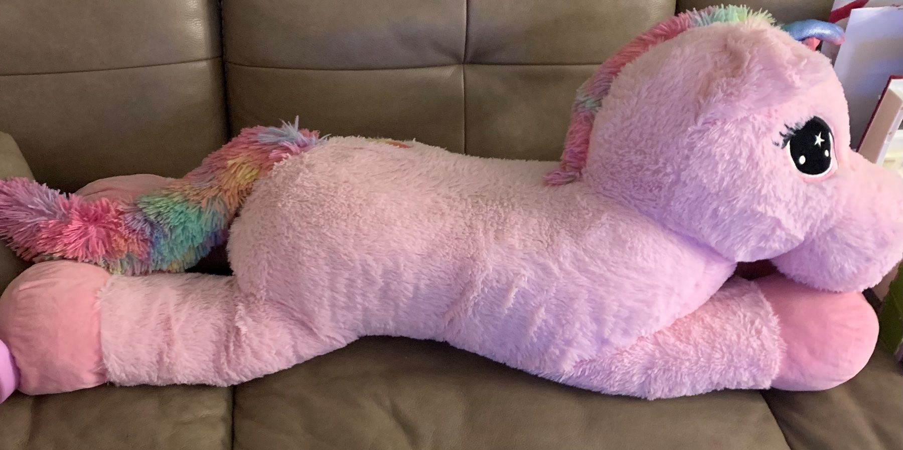 Giocattoli: Riesen Einhorn Kuscheltier ca. 130 cm lang – Usato da Steinhausen venduto da adija1 1