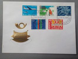 1969, FDC, Sondermarken I, Serie