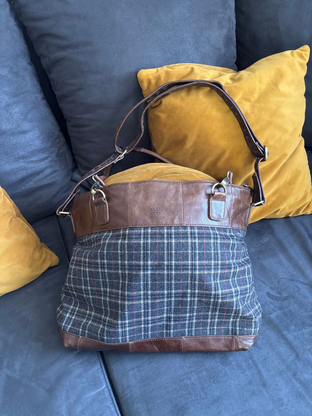 Borse da donna: TASCHE mit Leder und Stoffbesatz – Usato da Merishausen venduto da yourdream 5