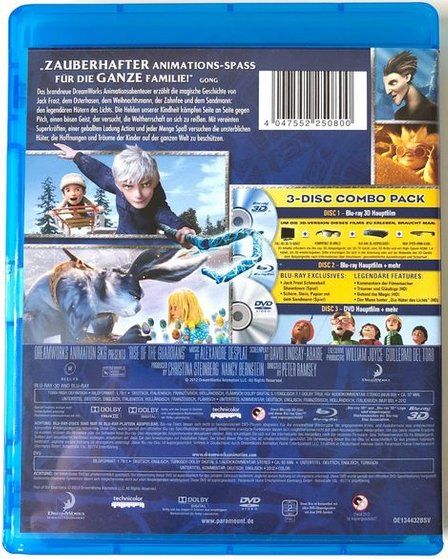 Alle DVDs: Die Hüter des Lichts  (3D + 2D Blu-Ray + DVD)    3-Disc-Set – Gebraucht aus St.Galllen von elkaphone 3