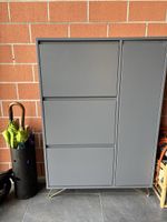 Schuhschrank grau/blau