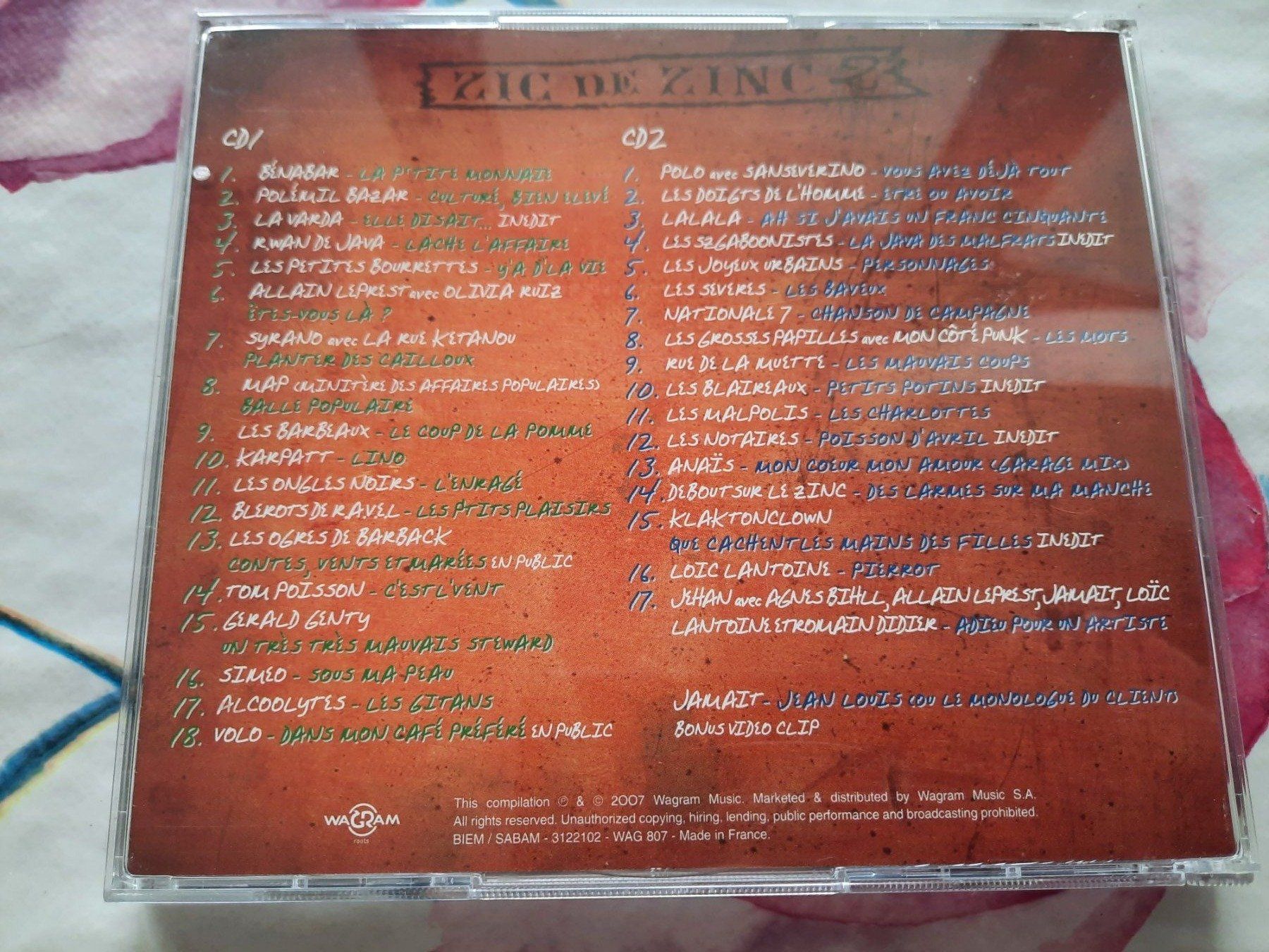 CD: CD Zic de Zinc 2 ( compilation 2 Cds ) – Usato da Pully venduto da bro_n52j 1