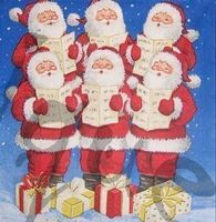 Serviette santa singers (w122) 2Stk.