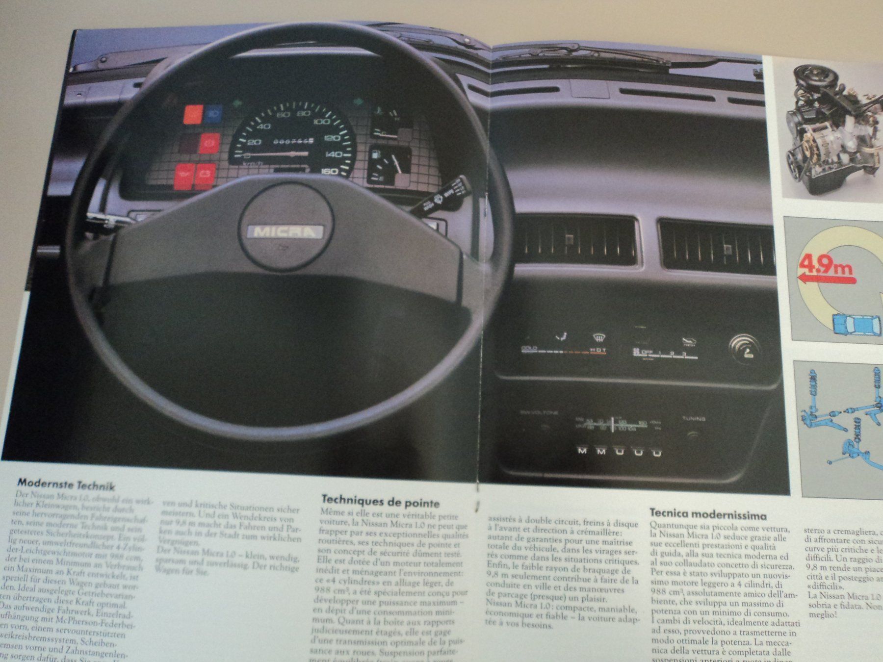 Nissan Dokumente: Prospekt Nissan Micra 1983 – Gebraucht aus Schwarzenburg von modelCARama 4