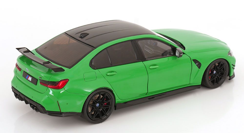 BMW Modellini d'auto: BMW M3 G80 PERFORMANCE PARTS 2024 GRÜN 1:18 SOLID – Nuovo e nell'imballaggio originale da Suhr venduto da Moebelsiralfred 1