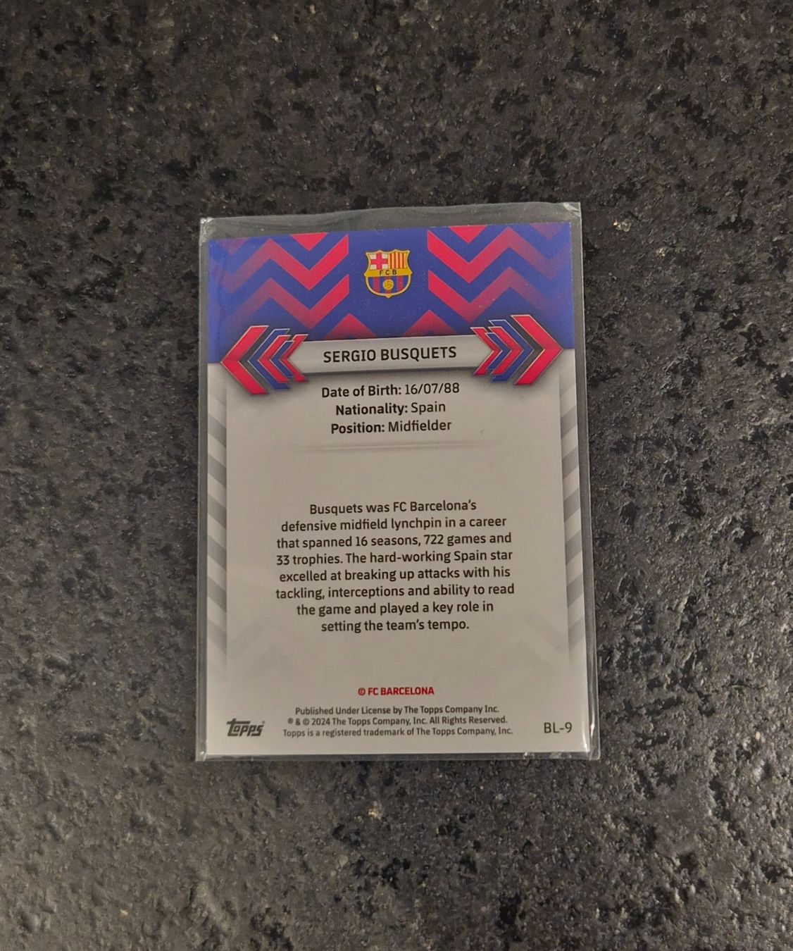Topps Carte collezionabili: Sergio Busquets /99 - Barcelona - Topps – Nuovo (secondo la descrizione) da Burg AG venduto da Danoe 1
