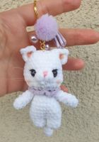 Amigurumi Schlüsselanhänger mit Katze  Neu, handgemacht.  