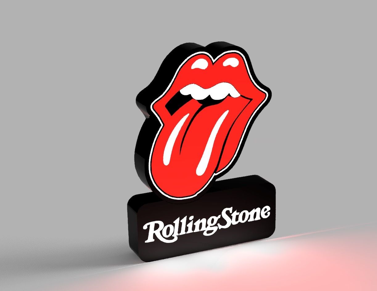Lampade: Lightbox lampe led Blanc et RGB RollingStone Personalizable – Nuovo (secondo la descrizione) da Vicques venduto da PAMB3D 2