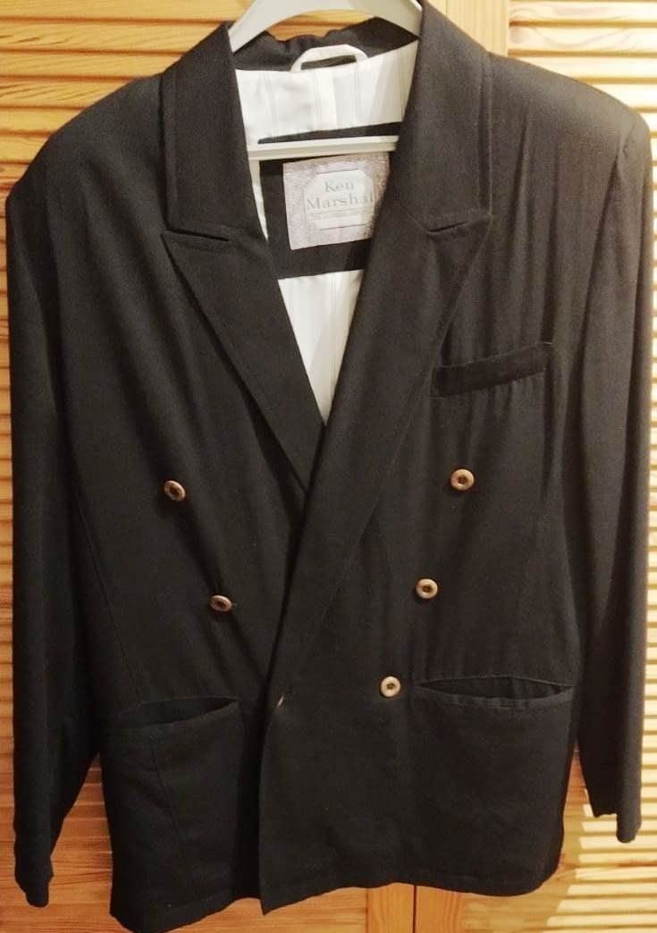 Giacche: Jacke / Doppelreiher, Schwarz - Grösse S - – Nuovo (secondo la descrizione) da Zürich venduto da 1980ale 2